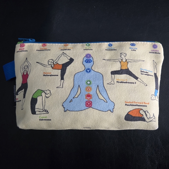Yoga Pose Canvas Pouch - Picture 2 of 5
